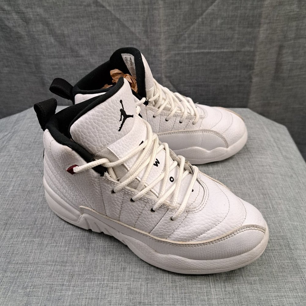 %Nike Air Jordan Retro 12 “Twist” Metallic Red Preschool Size 2.5Y AJ27 - Picture 2 of 12